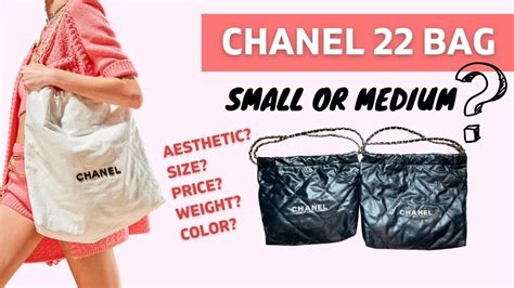 chanel 22bag|Chanel 22 bag size comparison.